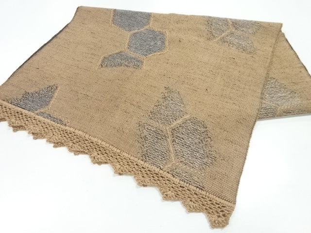 リボン織亀甲模様ショール